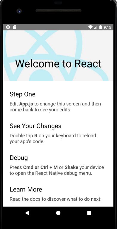 React Native CLI를 이용한 React Native App