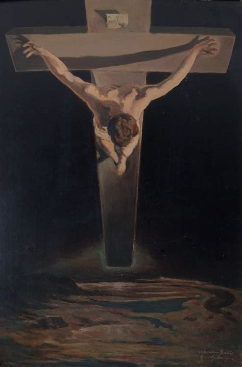 Salvador DALI d après Christ de Jean de la Croix Tableau Art