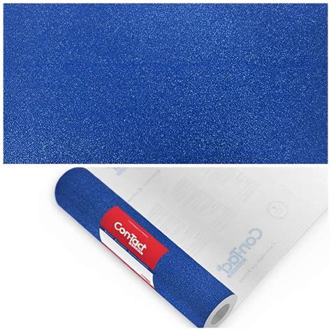 Papel Con Tact Cm X M Glitter Azul Royal