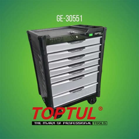 DM DULU TOPTUL 205PCS 7 Drawer Tool Trolley W 5 Drawer Mechanical