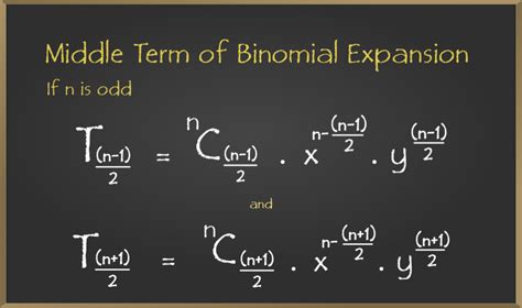 General and Middle Terms - Binomial Theorem - Class 11 Maths - GeeksforGeeks