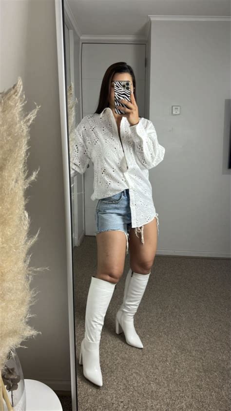 White Boots Outfit Outfits Suits Kleding Outfit Outfit Posts Clothes