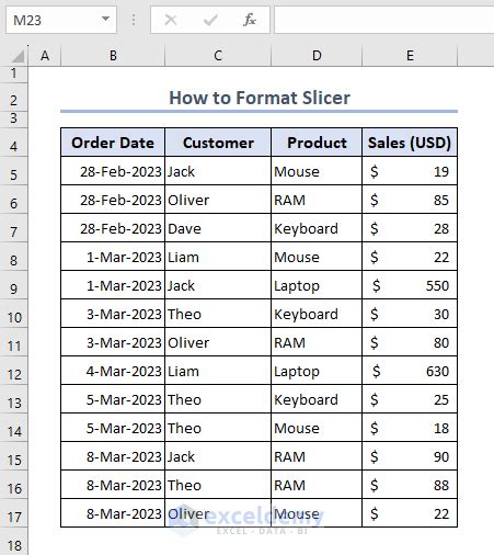 How To Format Slicer In Excel 7 Common Options ExcelDemy