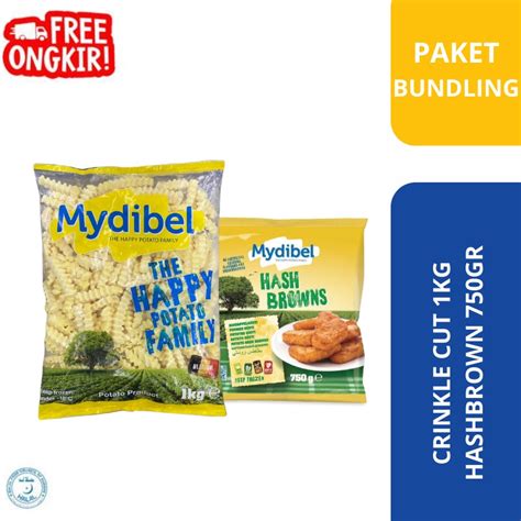 Jual Kentang Mydibel Crinkle Kg Mydibel Hashbrown Gr Bundle