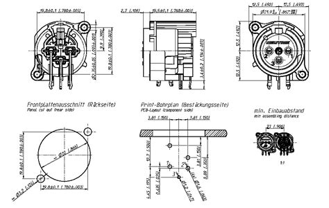 Neutrik Nc Faah Embase Xlr P Les Femelle Plaqu Or Pour Pcb