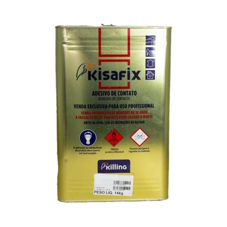 Cola Kisafix Couroforte Plus Adesivo De Contato 14 Kg A Unidade