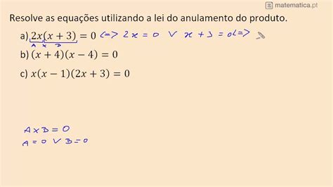 Resolver Equações Lei do Anulamento do Produto YouTube