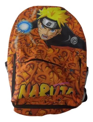 Mochila Naruto Uzumaki Bolsa Escolar Laranja M266 Parcelamento Sem Juros