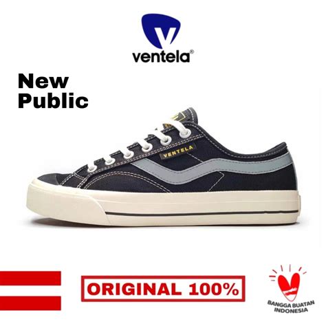 Ventela New Public Low Black Natural Official Lazada Indonesia