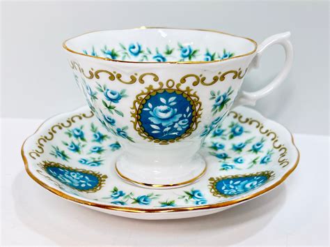 Cameo Series Treasure Pattern Royal Albert Teacup And Saucer Tea