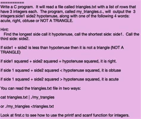 Solved Write A C Program It Will Read A File Called