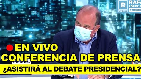 Envivo Rafael López Aliaga Brinda Conferencia De Prensa Sobre El