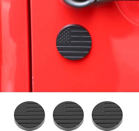 Cherocar Car Door Key Jack Trim Door Lock Cover For Jeep Wrangler Tj Jk