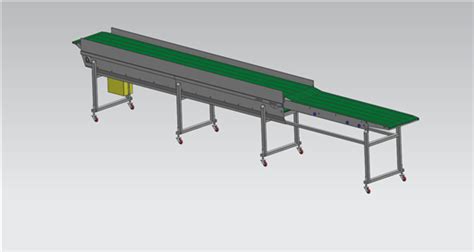 伸缩传送带输送线3d模型下载三维模型solidworks模型 制造云 产品模型