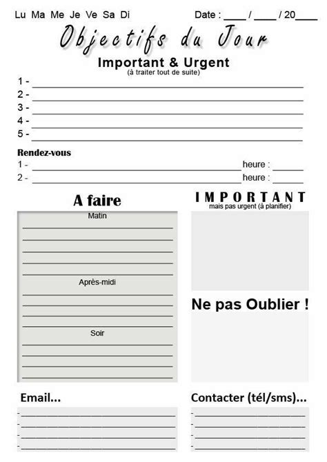 Pin On Planificateur De Travail