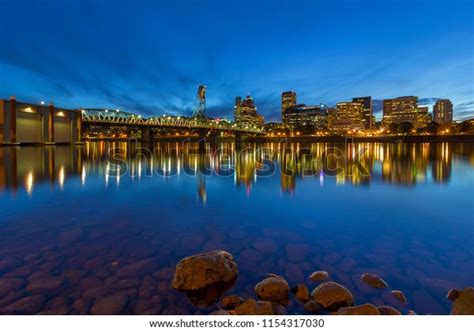 Portland Oregon Downtown City Skyline By Stock Photo 1154317030