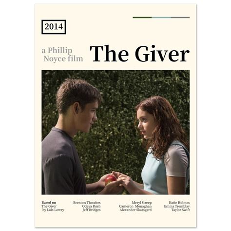 The Giver Movie Poster Etsy