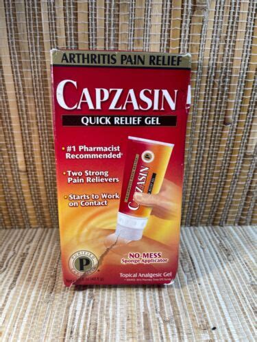 Capzasin Arthritis Quick Pain Relief Topical Analgesic Gel Light Scent