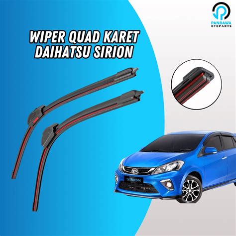 Jual Wiper Quad Blade Daihatsu Sirion Wiper Lapis Karet Frameless