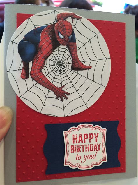 Spiderman Printable Birthday Card