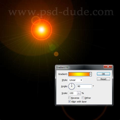 Create Lens Flare in Photoshop - Photoshop tutorial | PSDDude