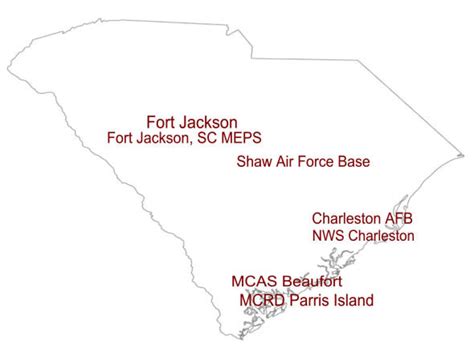 Shaw Air Force Base Map