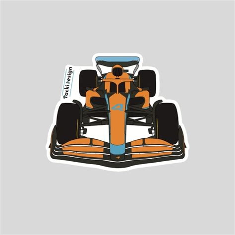 F Mclaren Dye Cut Vinyl Sticker F Car Formula Etsy