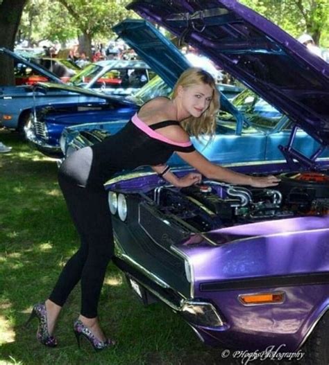 Dodge Challenger Car Show Girls Mopar Girl Car Girls