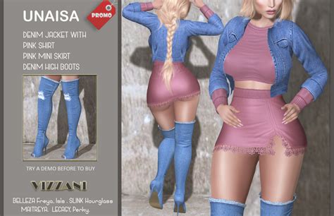 Second Life Marketplace Sexy Outfit Mesh Mod Unaisa Created By Vizzani