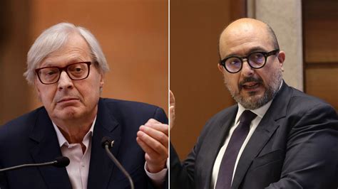 Sgarbi E Laccusa Di Evasione Sangiuliano Sono Indignato Si Sa Che