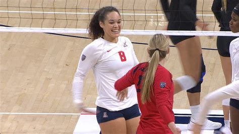 Recap No 25 Arizona Womens Volleyball Sweeps Colorado To Begin 4