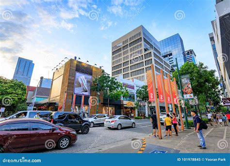 Cityscape Of Bonifacio High Street Which Is The Famous Shopping