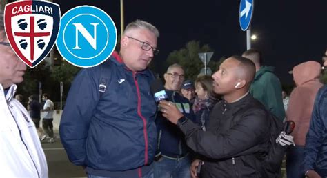 Cagliari Napoli 0 4 La Reazione Dei Tifosi Napoletani Alla Domus Arena