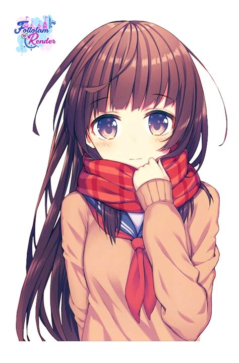 Anime Girls With Scarves Animoe