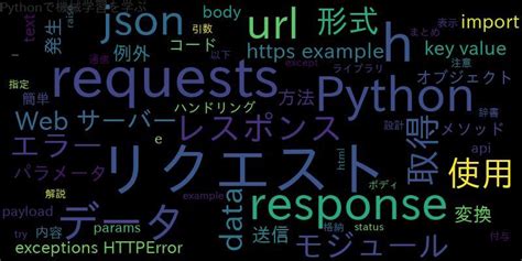 Python requestsでgetリクエストの方法を解説 bodyjson 自作で機械学習モデルAIの使い方を学ぶ