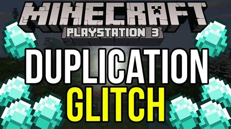 Minecraft Ps Duplication Glitch Unlimited Diamonds Youtube