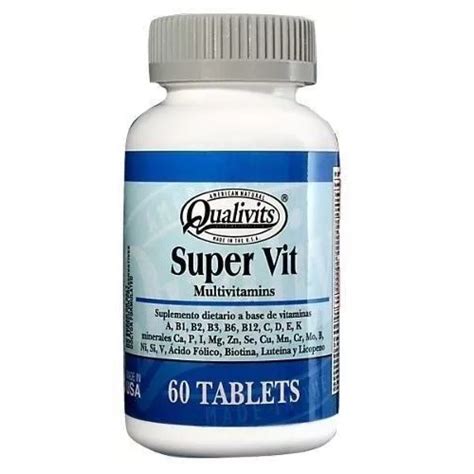 Super Vit Multi Vitamins Qualivits Tabletas Farmacia El T Nel