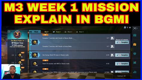 Bgmi Week Explain Season Week Royale Pass Mission Explained