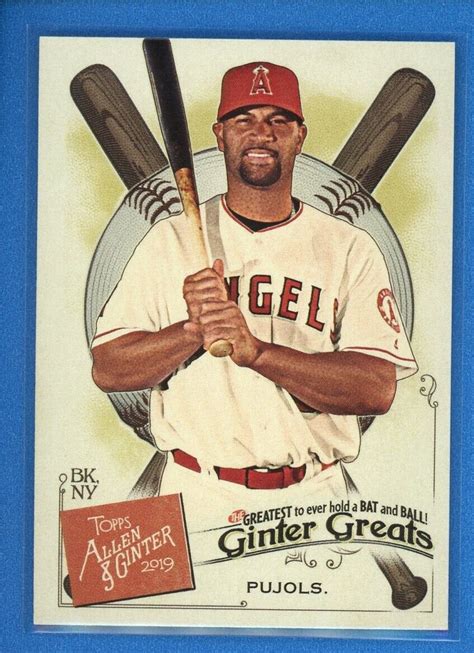 2019 Topps Allen Ginter S Ginter Greats Insert GG 32 Albert Pujols