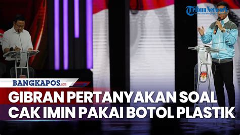 Cak Imin Pakai Botol Plastik Di Debat Cawapres Komitmennya Jaga