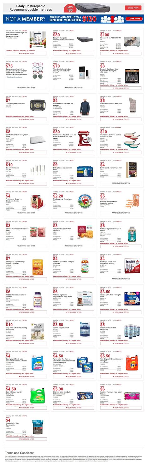 Costco Qc Weekly Savings September To October