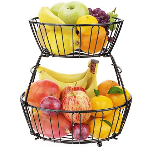 Buy Fruit Basket Ispecle Tier Countertop Fruit Storage Basket With