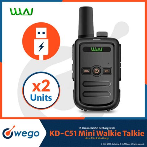 Wln Kd C Two Way Portable Channel Mhz Km Mini Walkie