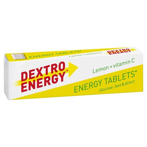 Dextro Energy Dextrose Tablets Lemon Vitamin C 47g Tesco Groceries