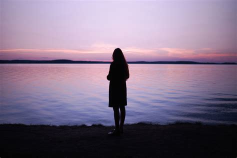 X Dark Landscape Water Free Stock Photos Purple Horizon