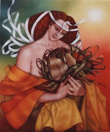 Odile de Schwilgué 1952 Surrealist figurative painter Tutt Art