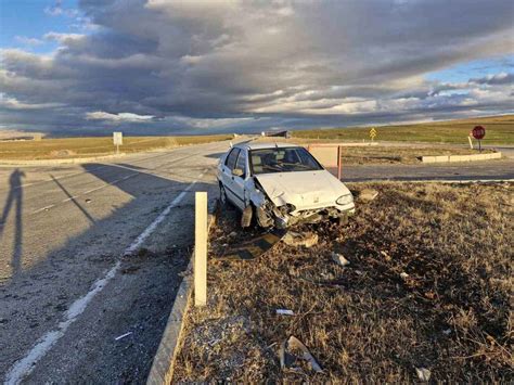 Çorumda trafik kazası 1 yaralı Açıksöz Gazetesi