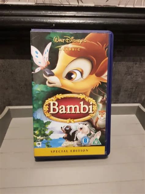 WALT DISNEY BAMBI Special Edition Vintage Retro Collectible VHS