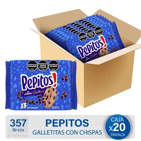 Caja Galletitas Pepitos Original Chips Chocolate Cadbury Env O Gratis