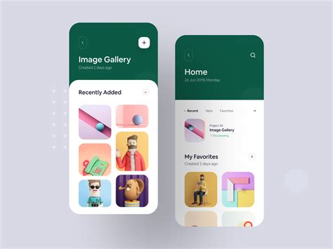 Image Gallery iOS App Concept by Ofspace UX/UI on Dribbble